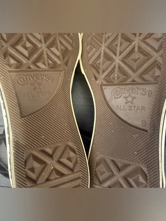 FRAGMENT DESIGN x MONCLER x CONVERSE UNISEX SNEAKERS, US MENS 9/WOMENS 11, BLACK - Picture 12 of 14